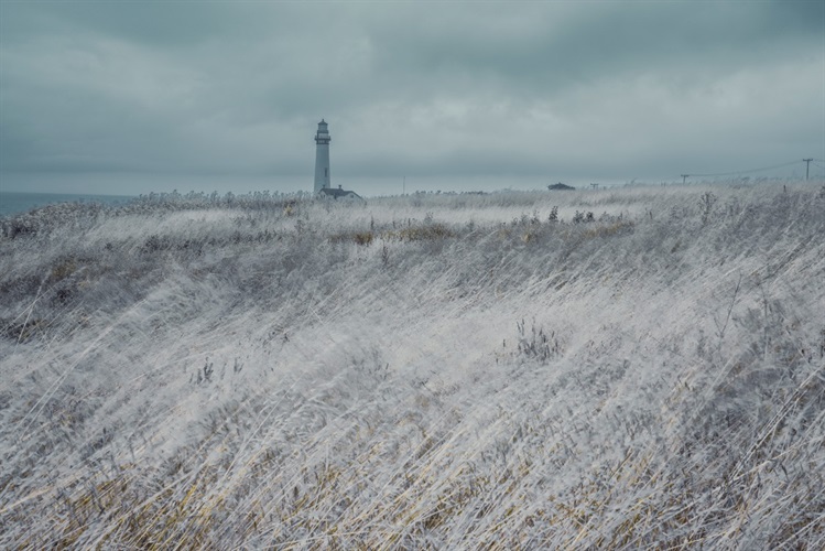 Distant lighthouse